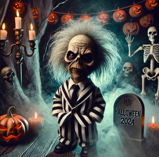 Beetlejuice's Shrunken Head for Halloween 2024