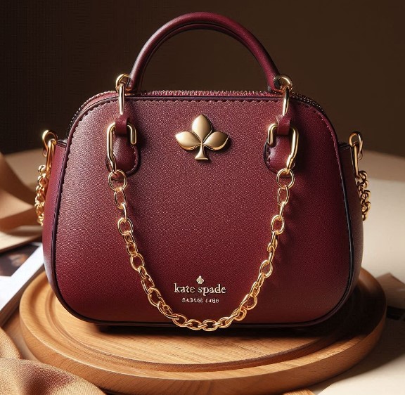 Kate Spade maroon leather purse